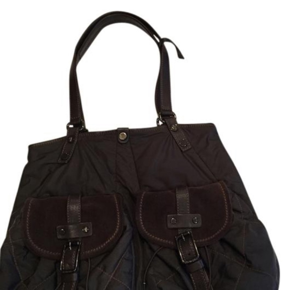 Moncler nylon with suede pocket bag - Picture 8 of 8